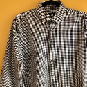 J. Ferrar Checkered Dress Shirt